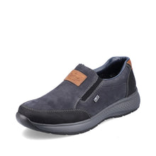 Load image into Gallery viewer, Rieker Mens Navy Slip-On Shoe B7654-02