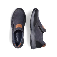 Load image into Gallery viewer, Rieker Mens Navy Slip-On Shoe B7654-02