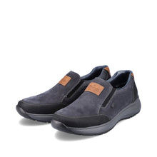 Load image into Gallery viewer, Rieker Mens Navy Slip-On Shoe B7654-02