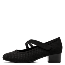 Load image into Gallery viewer, Jana Ladies Black Low Heel Bar Shoe: 24363-42