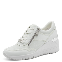 Load image into Gallery viewer, Marco Tozzi Ladies White Wedge Trainer : 23743-42