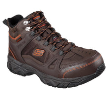 Load image into Gallery viewer, Skechers Mens Brown Steel Toe Work Boot ( WORK: LEDOM ST WP)
