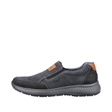 Load image into Gallery viewer, Rieker Mens Navy Slip-On Shoe B7654-02