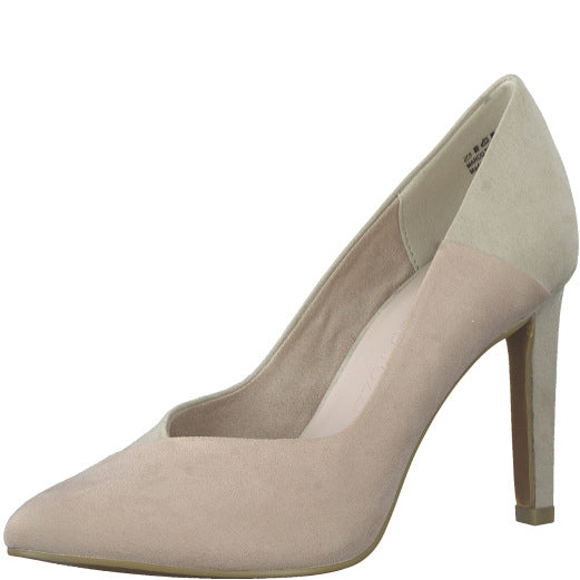 Marco Tozzi Ladies Nude Court Shoe: 22414-20