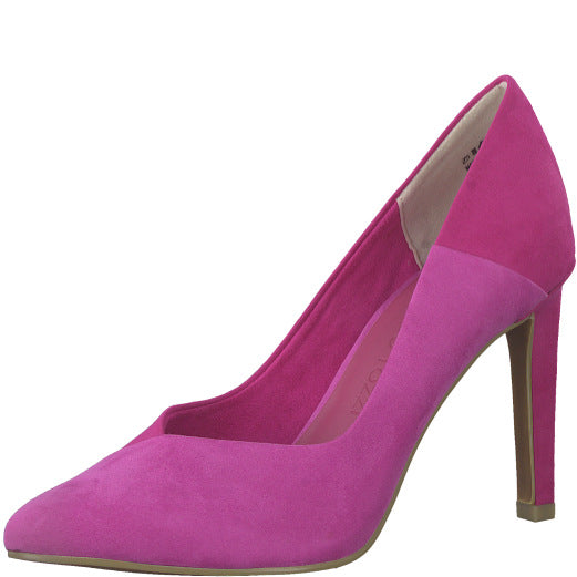 Marco Tozzi Ladies Fuchsia Court Shoe: 22414-20