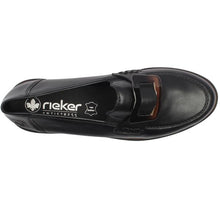 Load image into Gallery viewer, Rieker Ladies Black Loafer: 45553-00
