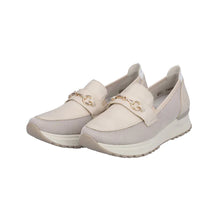 Load image into Gallery viewer, Rieker Ladies Cream Loafer: N7455-60
