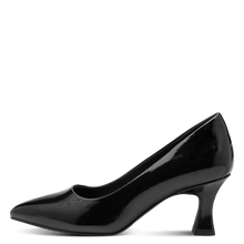 Load image into Gallery viewer, Marco Tozzi Ladies Black Patent Court Shoe: 22420-42
