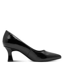 Load image into Gallery viewer, Marco Tozzi Ladies Black Patent Court Shoe: 22420-42
