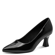 Load image into Gallery viewer, Marco Tozzi Ladies Black Patent Court Shoe: 22420-42
