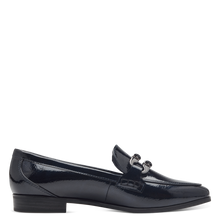 Load image into Gallery viewer, Marco Tozzi Ladies Navy Patent Moccasin: 24237-43

