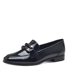 Load image into Gallery viewer, Marco Tozzi Ladies Navy Patent Moccasin: 24237-43
