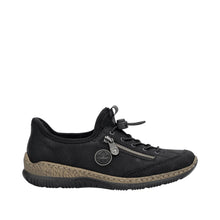 Load image into Gallery viewer, Rieker Ladies Slip On Elastic Laced Shoe: N3267-01
