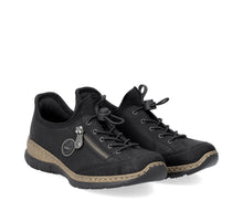 Load image into Gallery viewer, Rieker Ladies Slip On Elastic Laced Shoe: N3267-01
