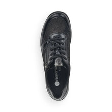 Load image into Gallery viewer, Remonte Black Patent Lace-Up Shoe: R7637-03
