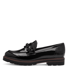 Load image into Gallery viewer, Marco Tozzi Ladies Black Patent Moccasin: 24704-41
