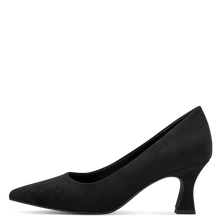 Load image into Gallery viewer, Marco Tozzi Ladies Black Nubuck Court Shoe: 22418-41
