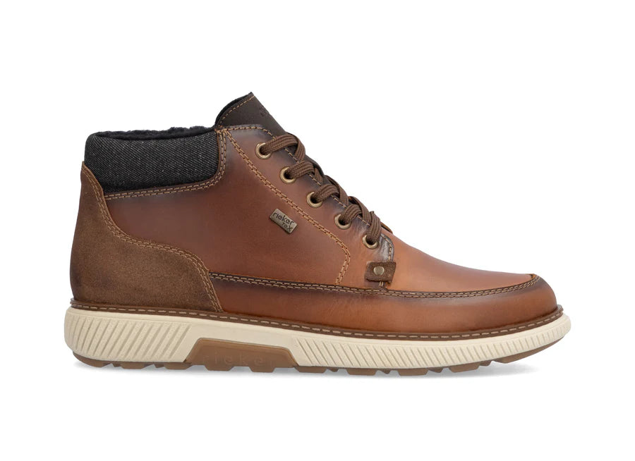 Rieker Mens Brown Lace-Up Boot: B3314-24