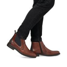 Load image into Gallery viewer, Rieker Mens Tan Gusset Boot: 17654-22

