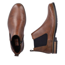 Load image into Gallery viewer, Rieker Mens Tan Gusset Boot: 14653-24

