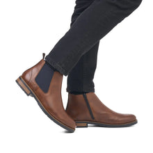 Load image into Gallery viewer, Rieker Mens Tan Gusset Boot: 14653-24
