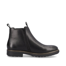 Load image into Gallery viewer, Rieker Mens Black Gusset Boots: 33180-00
