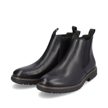 Load image into Gallery viewer, Rieker Mens Black Gusset Boots: 33180-00
