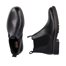 Load image into Gallery viewer, Rieker Mens Black Gusset Boots: 33180-00
