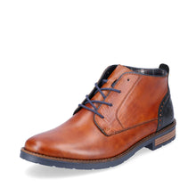 Load image into Gallery viewer, Rieker Mens Tan Lace-Up Boot 14605-22
