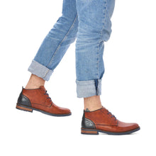 Load image into Gallery viewer, Rieker Mens Tan Lace-Up Boot 14605-22

