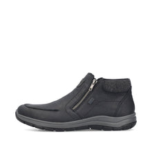 Load image into Gallery viewer, Rieker Mens Black Zip Boot: 03660-00
