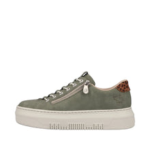 Load image into Gallery viewer, Rieker Ladies Green Trainer: M2952-52
