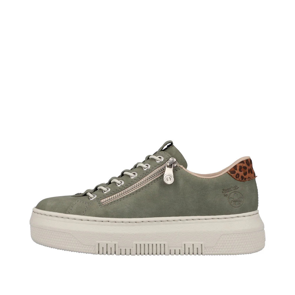 Rieker Ladies Green Trainer: M2952-52