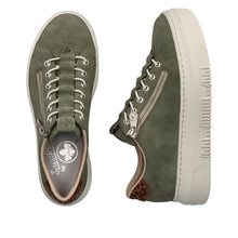 Load image into Gallery viewer, Rieker Ladies Green Trainer: M2952-52
