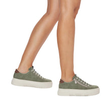 Load image into Gallery viewer, Rieker Ladies Green Trainer: M2952-52
