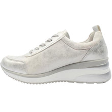 Load image into Gallery viewer, Remonte Ladies Silver Wedge Lace Up Shoe: D2401-93
