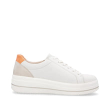 Load image into Gallery viewer, Remonte Ladies Off-White/Sage Trainer: D1C01-81
