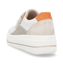 Load image into Gallery viewer, Remonte Ladies Off-White/Sage Trainer: D1C01-81
