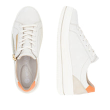 Load image into Gallery viewer, Remonte Ladies Off-White/Sage Trainer: D1C01-81
