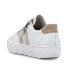 Load image into Gallery viewer, Rieker Ladies White/Beige Trainer: L5903-80

