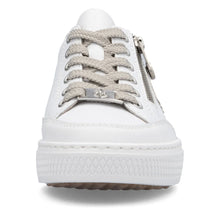 Load image into Gallery viewer, Rieker Ladies White/Beige Trainer: L5903-80
