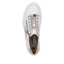 Load image into Gallery viewer, Rieker Ladies White/Beige Trainer: L5903-80
