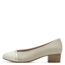 Load image into Gallery viewer, Jana Ladies Beige Low Heel Court Shoe: 22367-42
