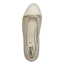 Load image into Gallery viewer, Jana Ladies Beige Low Heel Court Shoe: 22367-42

