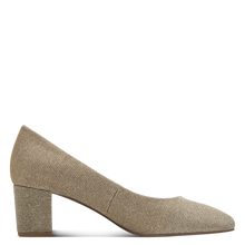 Load image into Gallery viewer, Marco Tozzi Ladies Gold Glitz Court Shoe: 22437-43

