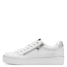 Load image into Gallery viewer, Marco Tozzi Ladies White Trainer: 23709-41
