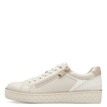 Load image into Gallery viewer, Marco Tozzi Ladies Cream Trainer: 23709-41
