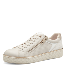 Load image into Gallery viewer, Marco Tozzi Ladies Cream Trainer: 23709-41
