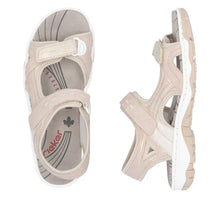 Load image into Gallery viewer, Rieker Ladies Light Pink Velcro Sandal 68866-31
