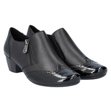Load image into Gallery viewer, Rieker Ladies Low Bloch Heel Shoe: 41757-00
